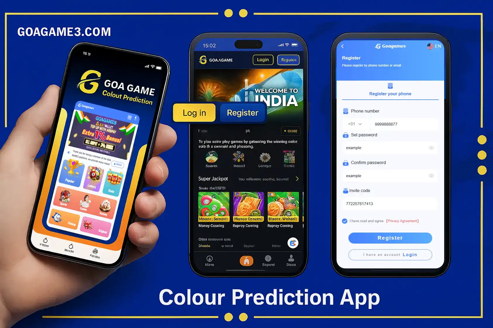 Goa Game Login and Registration